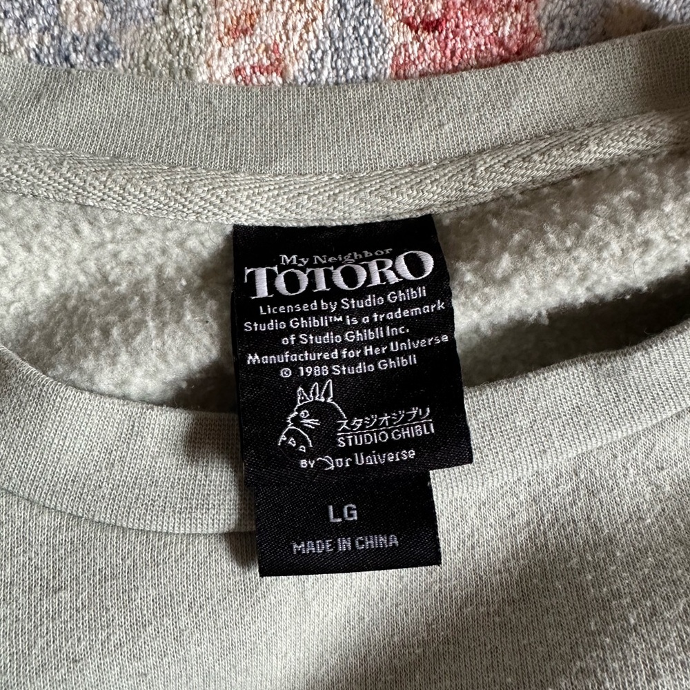 Embroidered Totoro Sweatshirt - Picture 5 of 5